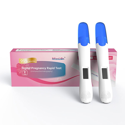 de stroken van de ovulatietest en de stroken de digitale cassette van de zwangerschapstest van de zwangerschapstest