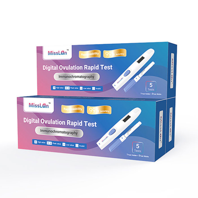 De Ovulatie Digitale links Test Kit Hcg Pregnancy Symptoms Test van de reagensstok