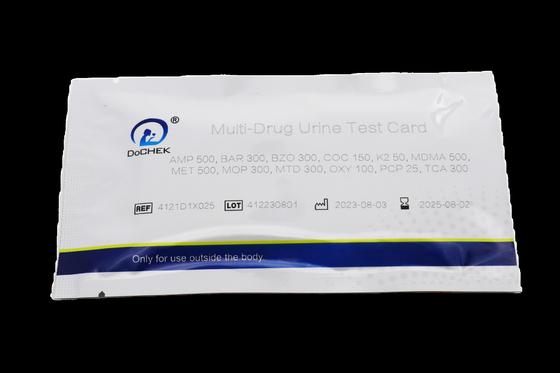 Rehabilitatiefaciliteiten Multi Drug Urine Test Card Panel Met Adulterant Control